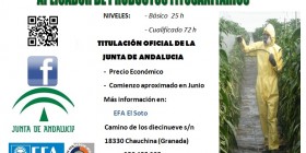 Cartel aplicador de productos fitosanitarios