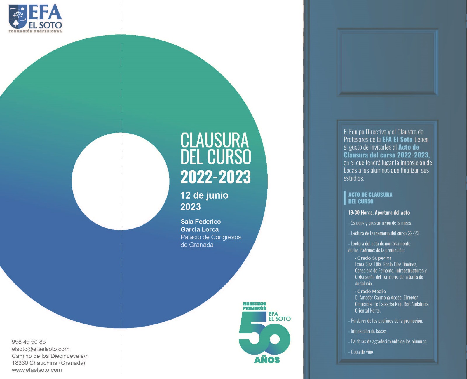 CLAUSURA DEL CURSO 2022-2023